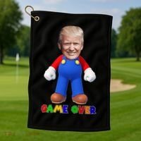Game Over Donald J Trump Golf Towel thumb 1