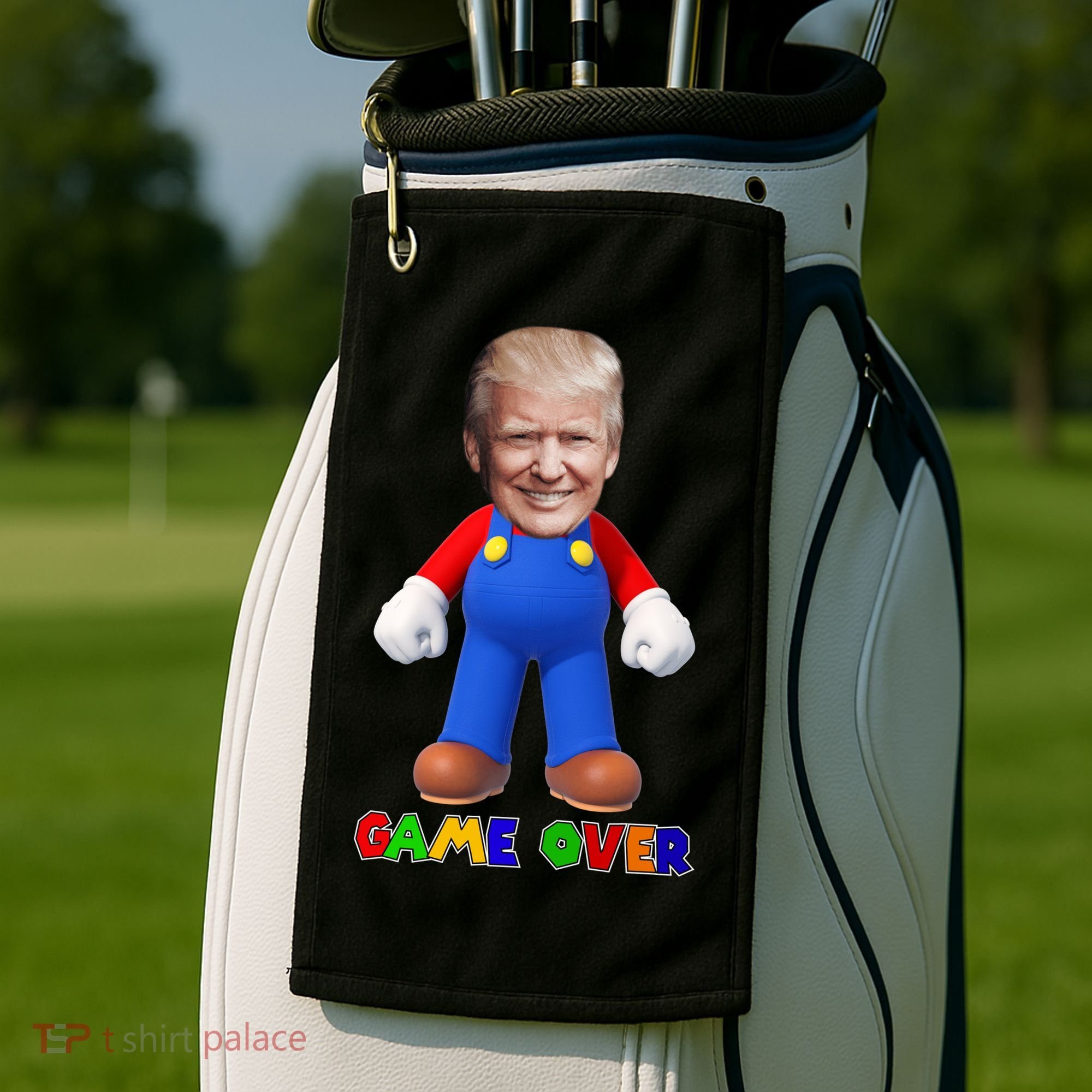 Game Over Donald J Trump Golf Towel