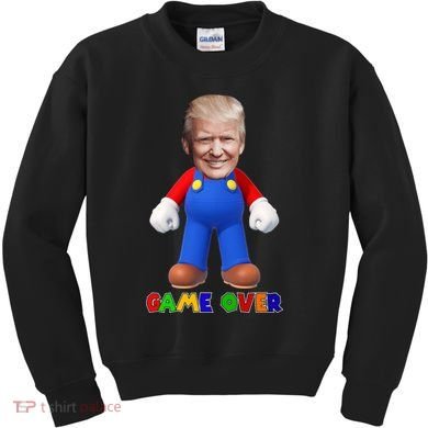 Game Over Donald J Trump Kids Sweatshirt