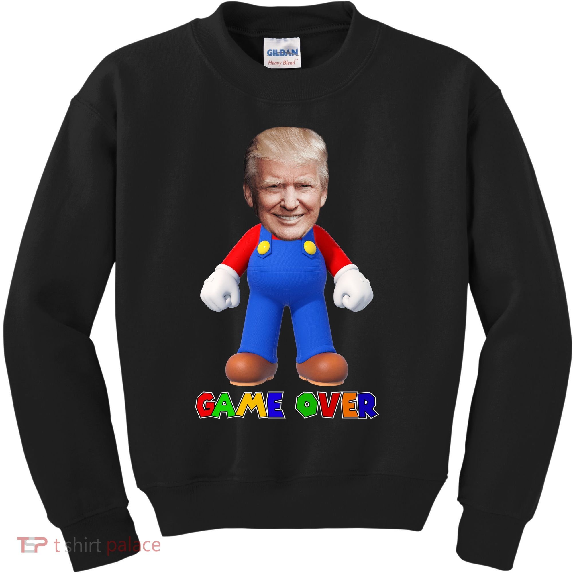 Game Over Donald J Trump Kids Sweatshirt
