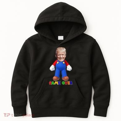 Game Over Donald J Trump Kids Hoodie