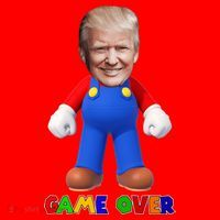 Game Over Donald J Trump Santa Hat thumb 1