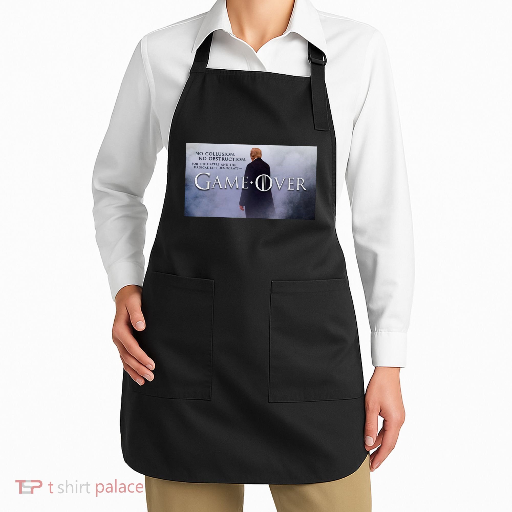 Game Over Donald J Trump No Collusion  Apron