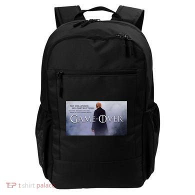 Game Over Donald J Trump No Collusion  Backpack