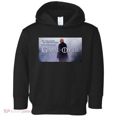 Game Over Donald J Trump No Collusion  Toddler Hoodie