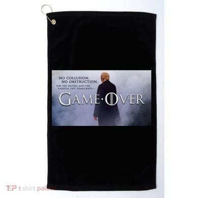 Game Over Donald J Trump No Collusion  Golf Towel