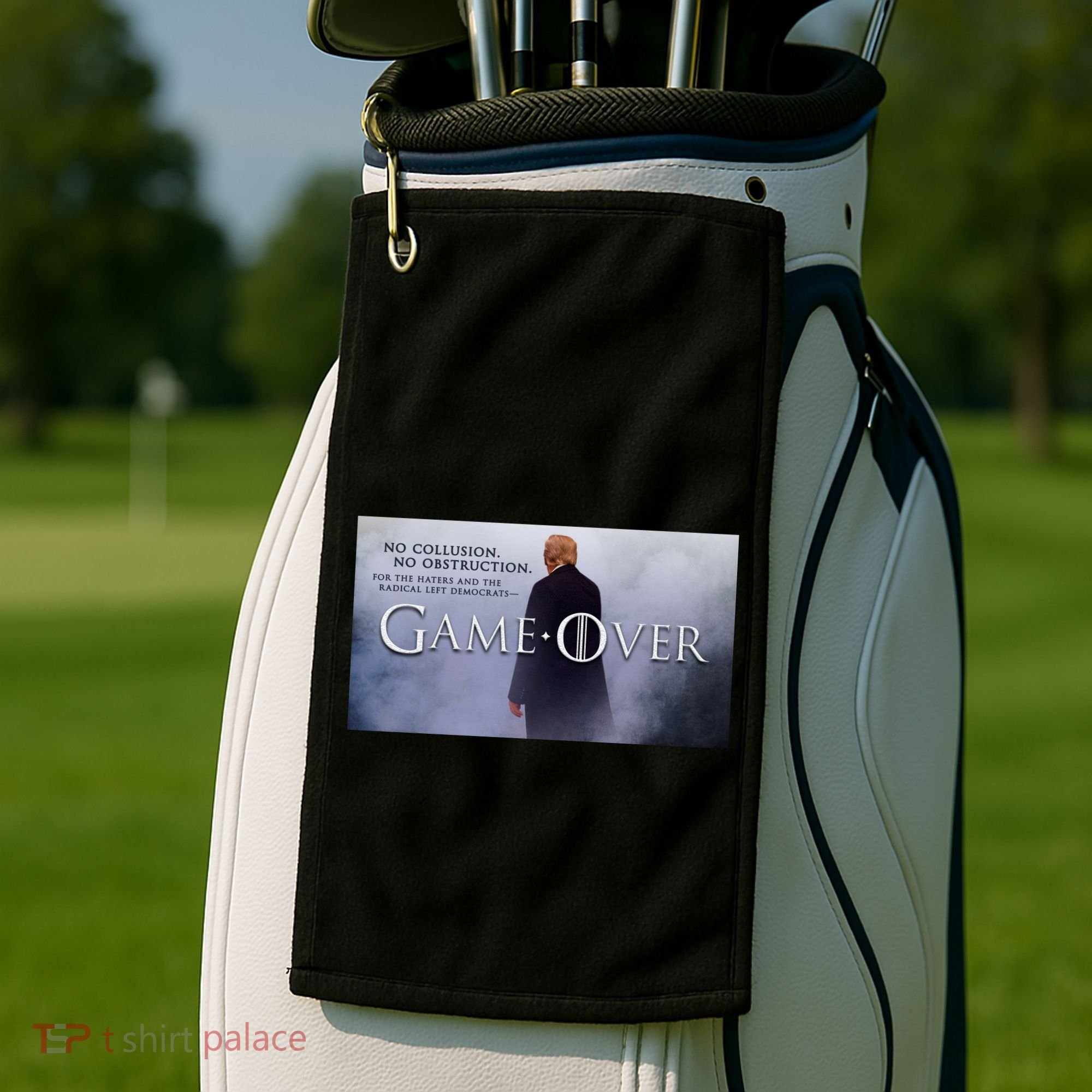 Game Over Donald J Trump No Collusion  Golf Towel