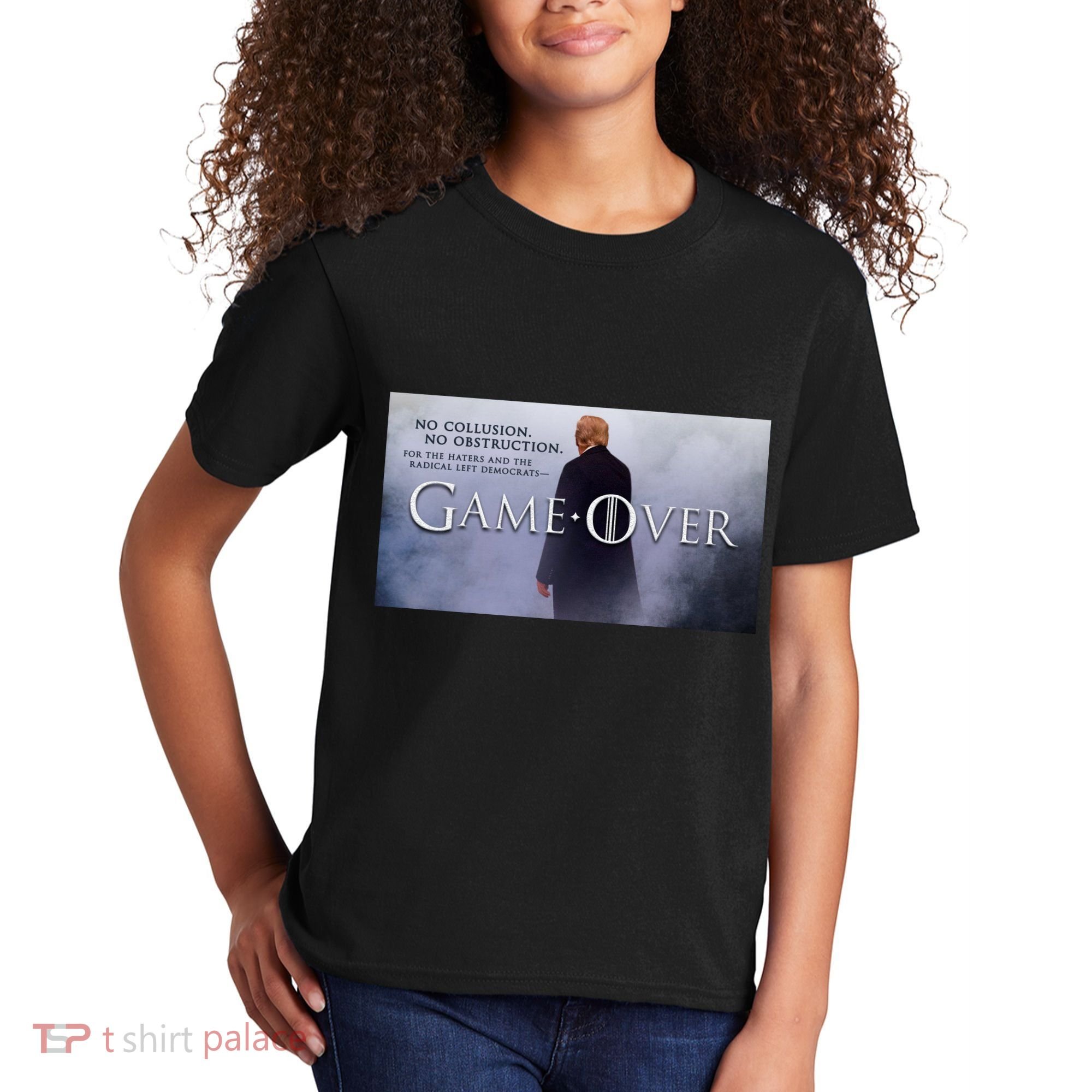 Game Over Donald J Trump No Collusion  Kids T-Shirt