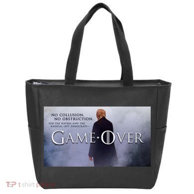 Game Over Donald J Trump No Collusion  Tote Bag