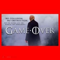 Game Over Donald J Trump No Collusion  Santa Hat thumb 1