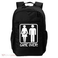 Game Over Pregnant Funny Backpack thumb 0
