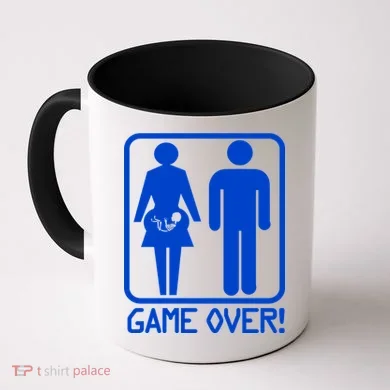 Game Over Pregnant Funny Coffee Mug
