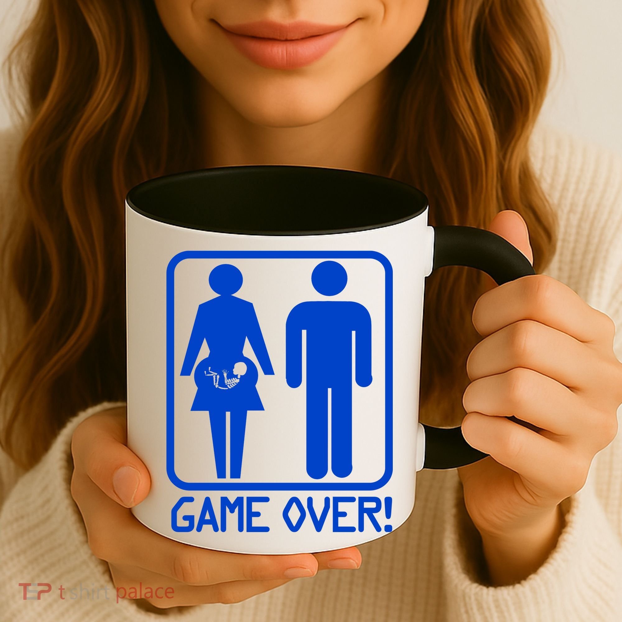 Game Over Pregnant Funny Coffee Mug