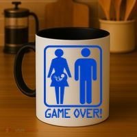 Game Over Pregnant Funny Coffee Mug thumb 4