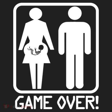 Game Over Pregnant Funny 12oz Stainless Steel Coffee Mug