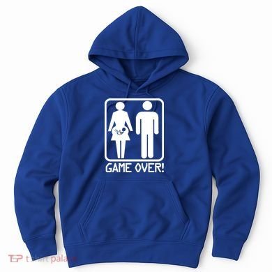 Game Over Pregnant Funny Hoodie