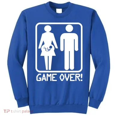 Game Over Pregnant Funny Sweatshirt