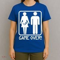 Game Over Pregnant Funny T-Shirt thumb 4