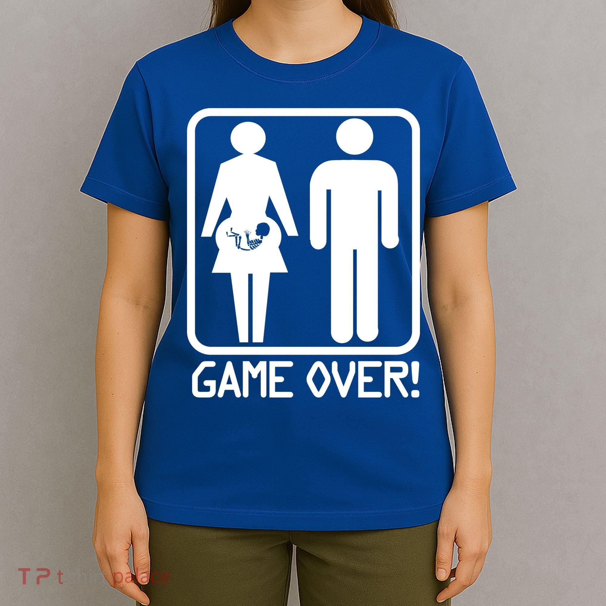 Game Over Pregnant Funny T-Shirt