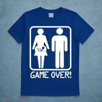 Game Over Pregnant Funny T-Shirt thumb 5