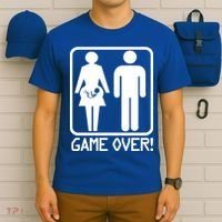 Game Over Pregnant Funny T-Shirt thumb 6