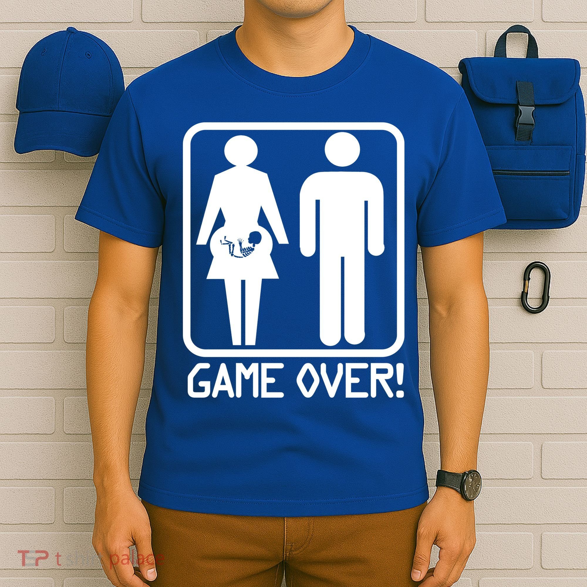Game Over Pregnant Funny T-Shirt
