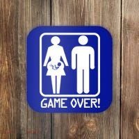 Game Over Pregnant Funny Coaster thumb 0