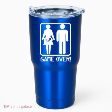 Game Over Pregnant Funny Tumbler
