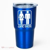 Game Over Pregnant Funny Tumbler thumb 0