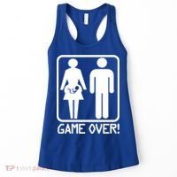 Game Over Pregnant Funny Women's Tank Top thumb 0