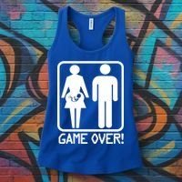 Game Over Pregnant Funny Women's Tank Top thumb 3