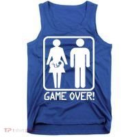 Game Over Pregnant Funny Tank Top thumb 0