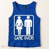 Game Over Pregnant Funny Tank Top thumb 2