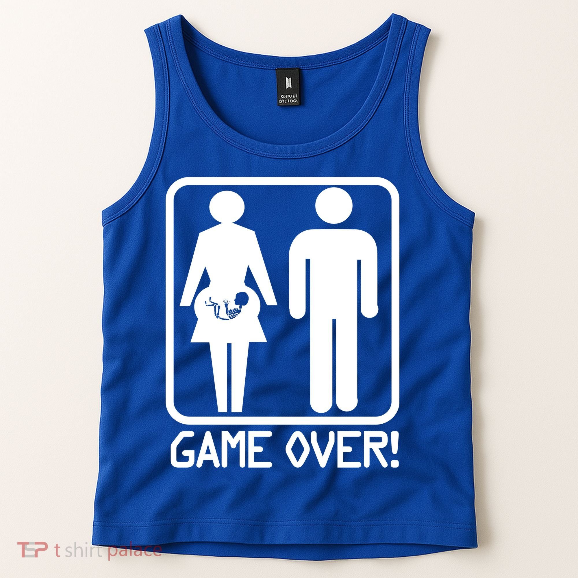 Game Over Pregnant Funny Tank Top