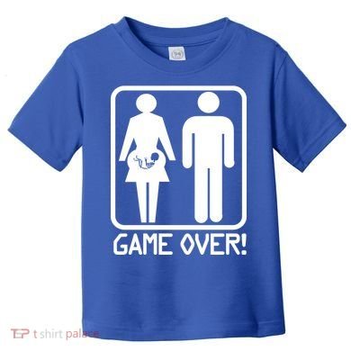 Game Over Pregnant Funny Toddler T-Shirt