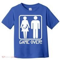 Game Over Pregnant Funny Toddler T-Shirt thumb 0