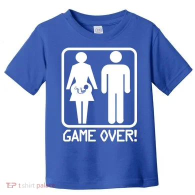 Game Over Pregnant Funny Toddler T-Shirt
