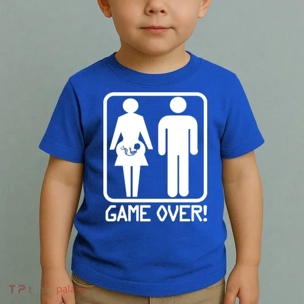 Game Over Pregnant Funny Toddler T-Shirt