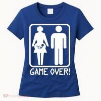 Game Over Pregnant Funny Women's T-Shirt thumb 0