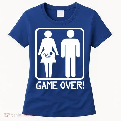 Game Over Pregnant Funny Women's T-Shirt