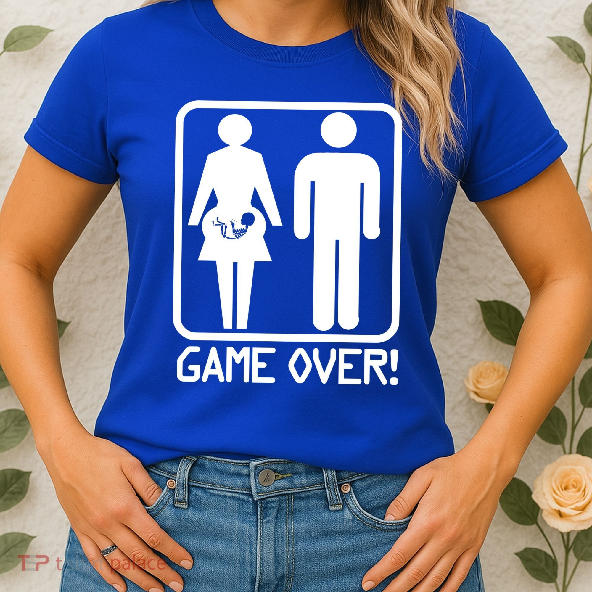 Game Over Pregnant Funny Women's T-Shirt
