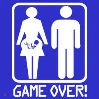 Game Over Pregnant Funny Women's T-Shirt thumb 6