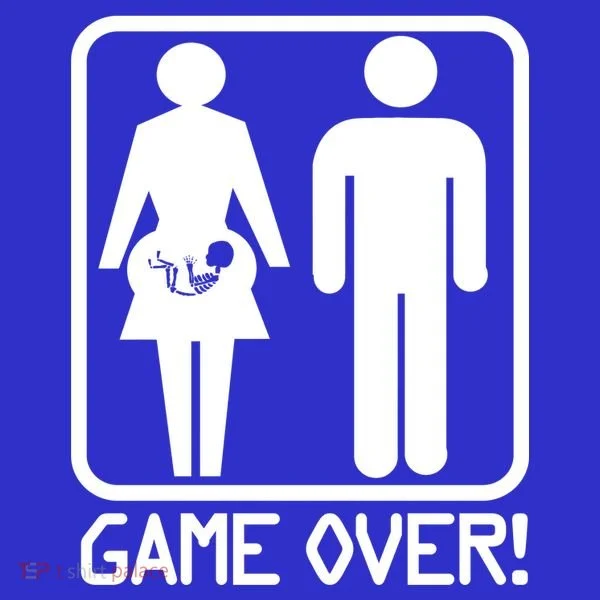 Game Over Pregnant Funny Women's T-Shirt