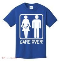 Game Over Pregnant Funny Kids T-Shirt thumb 0