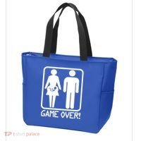 Game Over Pregnant Funny Tote Bag thumb 3