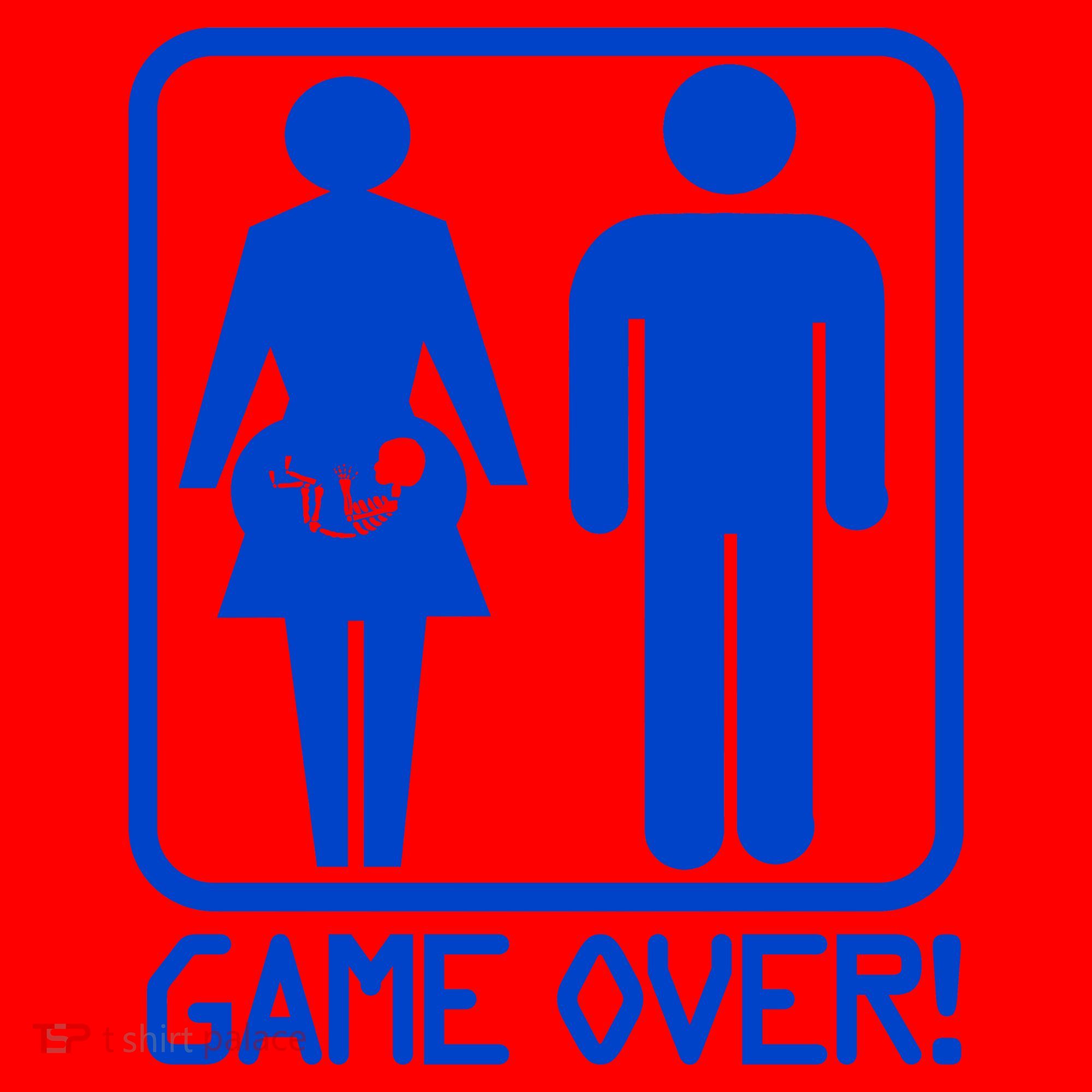 Game Over Pregnant Funny Santa Hat