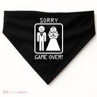 Game Over Sorry Gamer USA-Made Doggie Bandana thumb 0