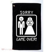 Game Over Sorry Gamer Golf Towel thumb 0