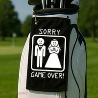 Game Over Sorry Gamer Golf Towel thumb 2