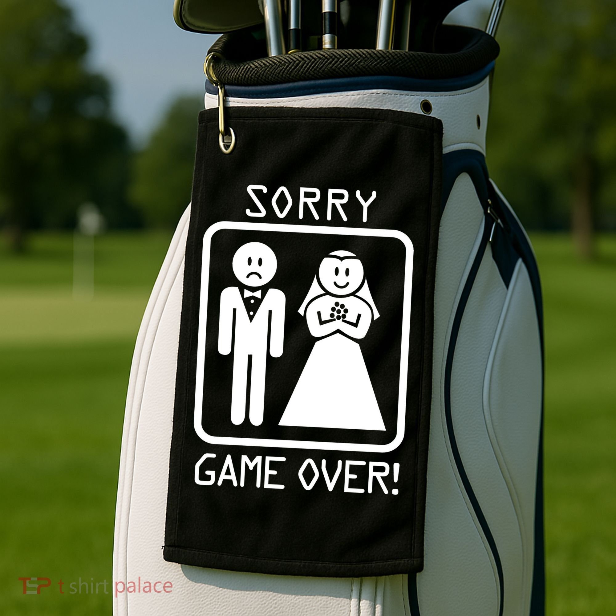 Game Over Sorry Gamer Golf Towel